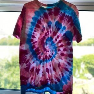 Hand dyed 🍭 hubba bubba tie-dye T-shirt.